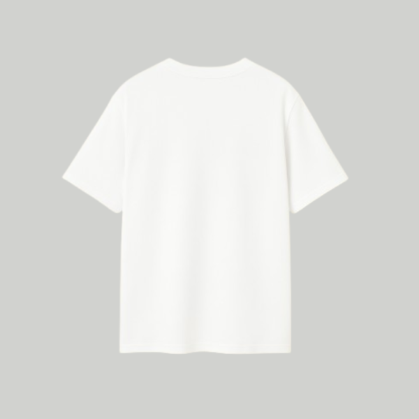 WHITE ROUND NECK T-SHIRT - Image 2