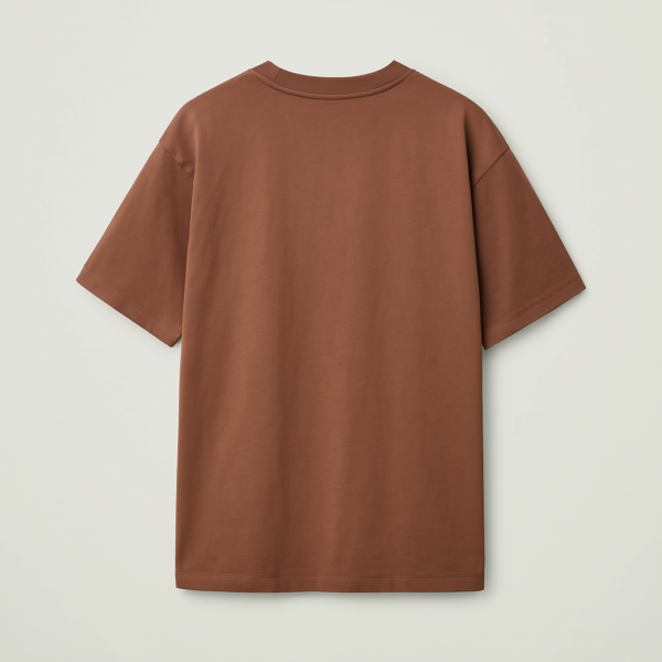 Round Neck Browne T-shirt - Image 2