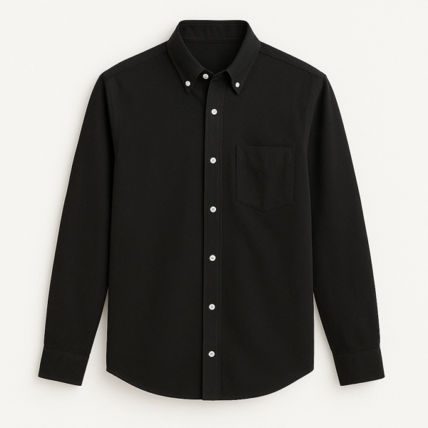 black solid shirt