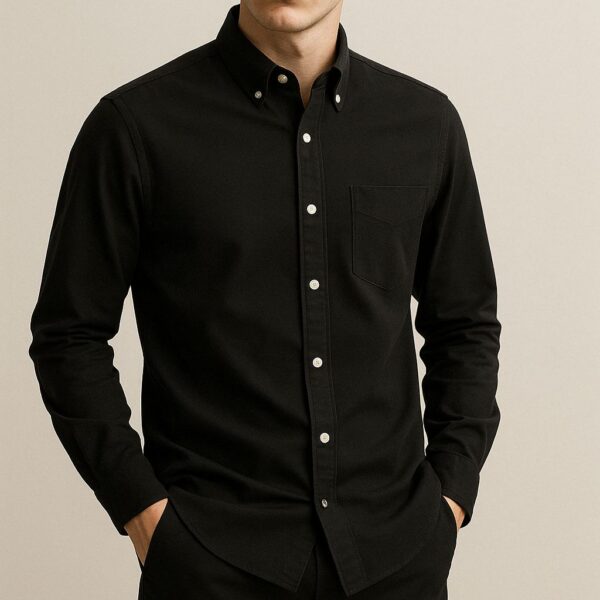 black solid shirt - Image 3